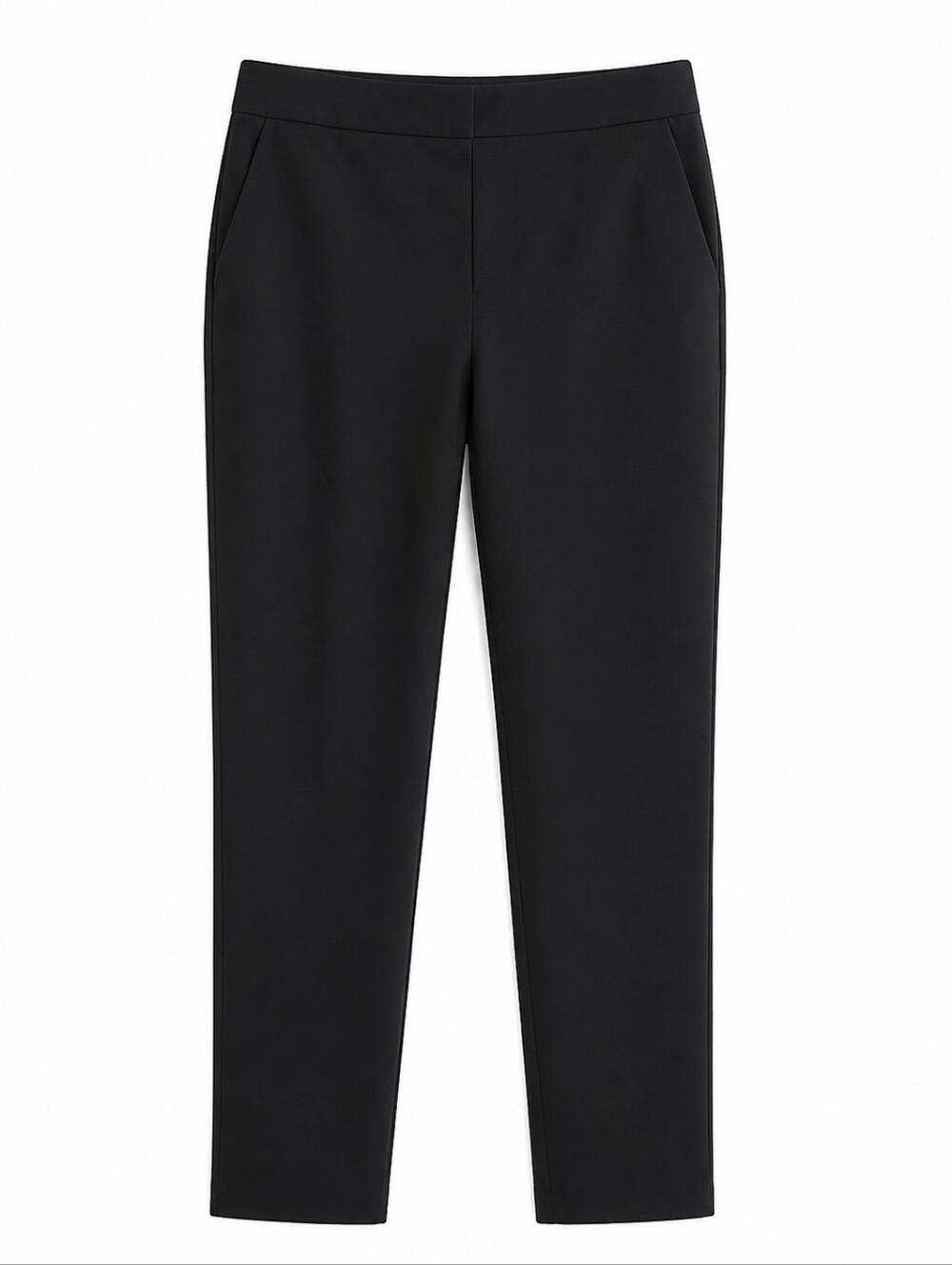 Le Chateau Modern Slim Black Pull On Straight Leg Pant Size 14